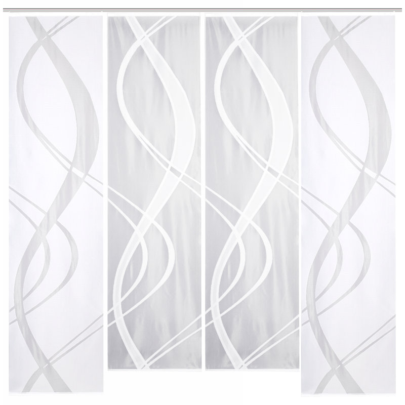 Mccourt Semi Sheer Curtain Panel Pair, Width 57 x Drop 245 cm