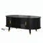 Table basse ovale cannelée avec station de charge-1313816590