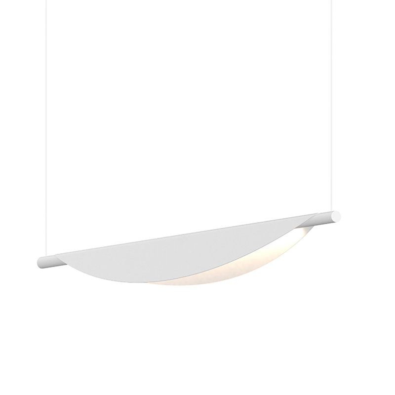 Tela 1 - Light LED Unique/Statement Pendant, Satin White