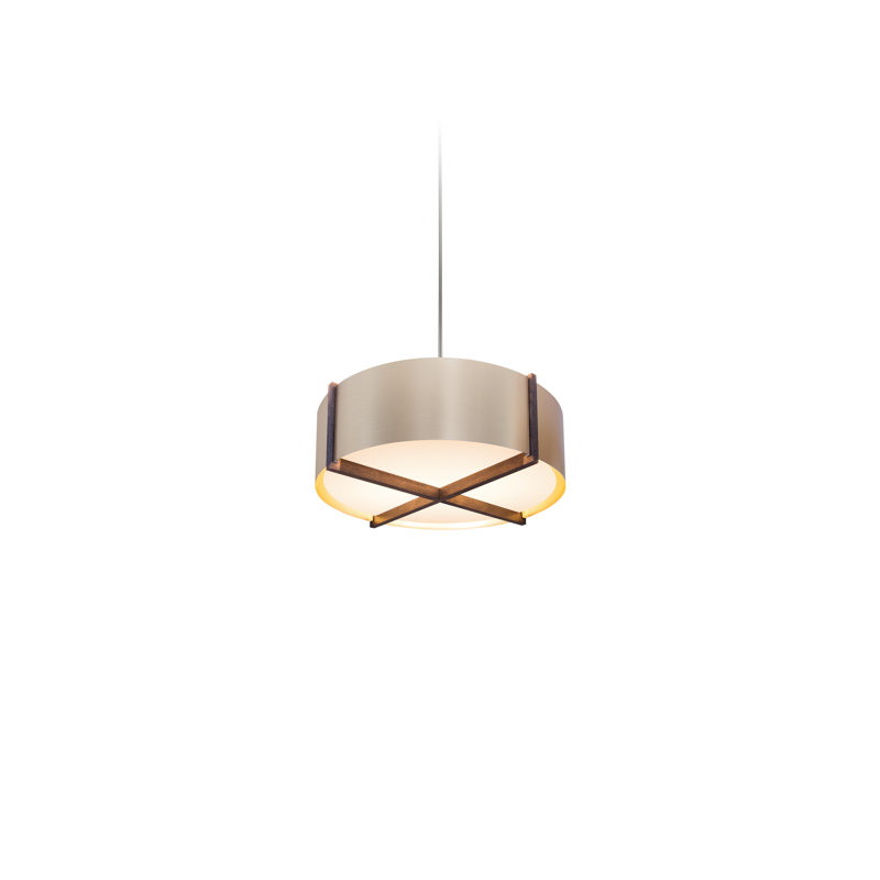 Plura 4 - Light LED Single Pendant, 3000, Rose Gold, White Washed Oak