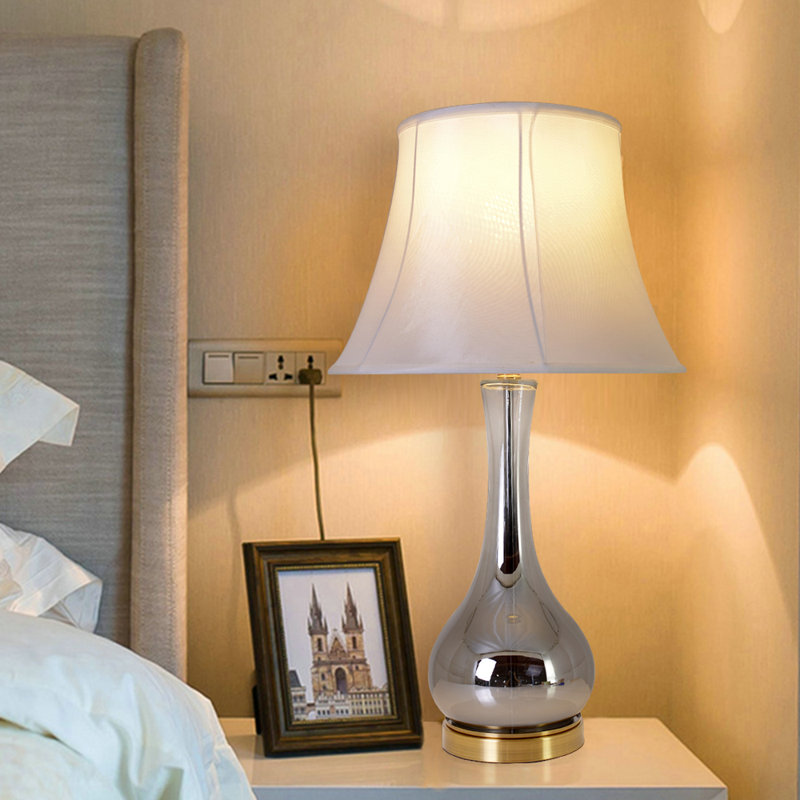 Table Lamp, Chrome Gray Ombre