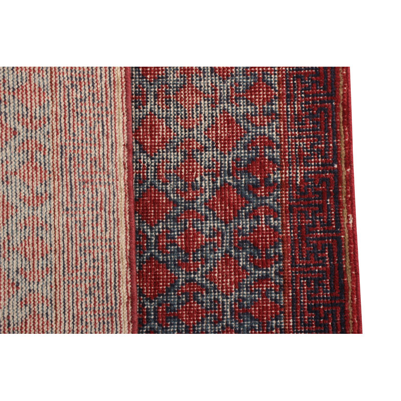 Distressed Homage Wool Geometric Area Rug, Rectangle 12' x 15'