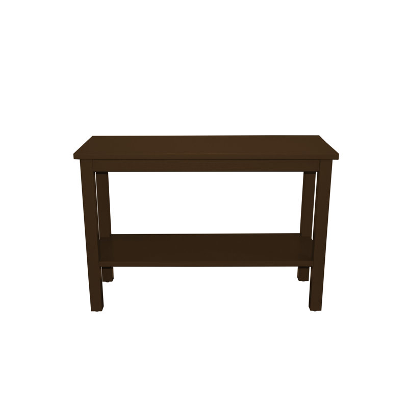 Console en bois massif 44 po Haralan, Café
