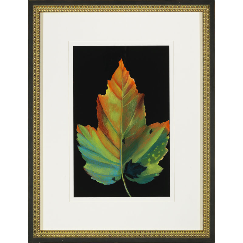 «Colors of Autumn IV» - Peinture sur verre encadrée