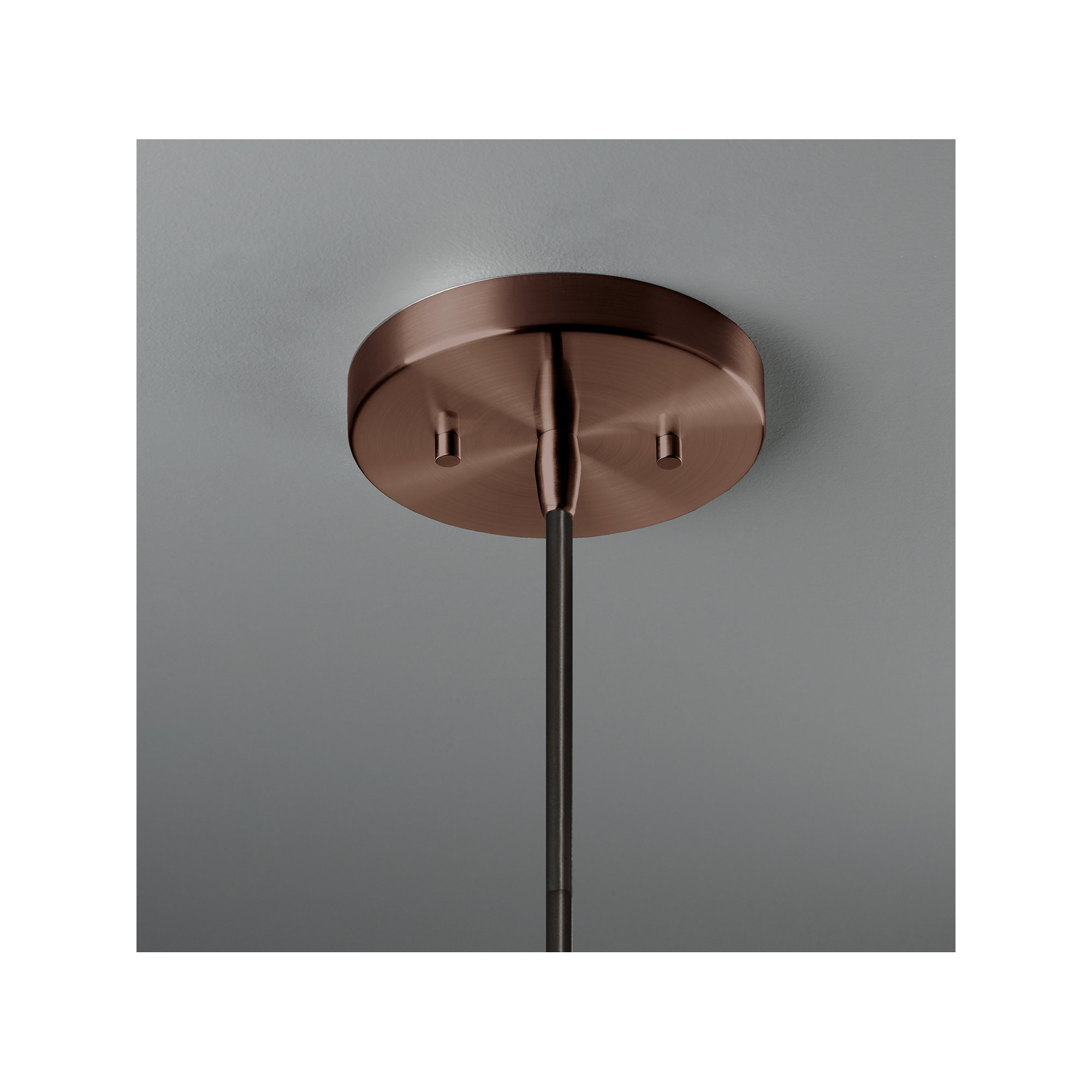 Logan 1 - Light Single Cone Pendant, Dark Bronze, Gloss Black, 18" H x 8" W x 8" D