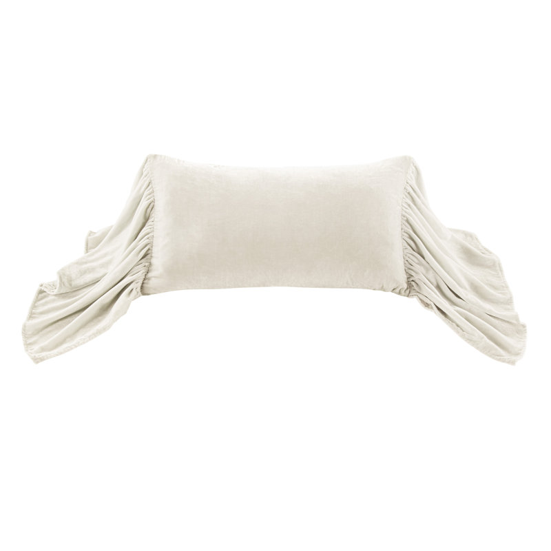 Coussin décoratif à volants Stella, Pierre