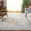 Tapis à motif géométrique abstrait touffeté à la main Shelana-822192854