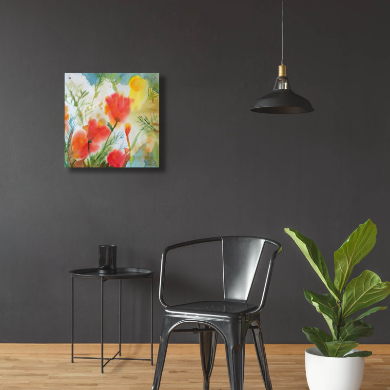 «Orange Poppy Reverie» par Sheila Golden, H 24 po x l 24 po x P 0,2 po