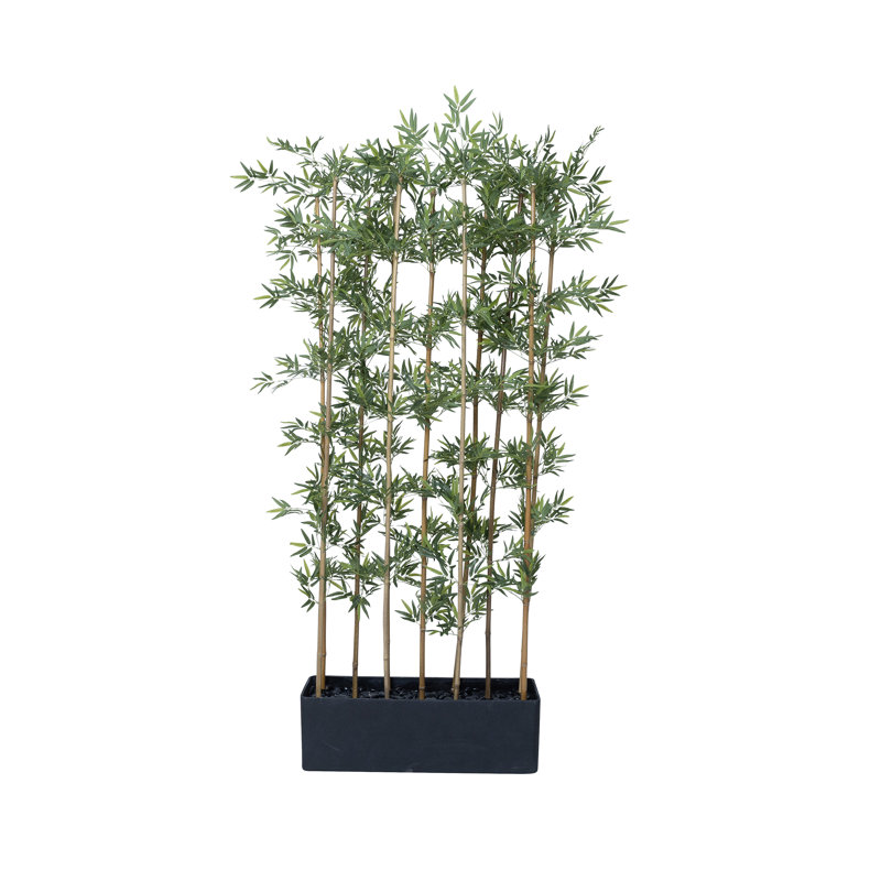 Faux bambou artificiel 84 po | Décoration d'intérieur réaliste, Noir et or
