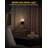 Candle Style Black Plug-In Night Light With Light Sensor, 2700K, Sliding Dimmer