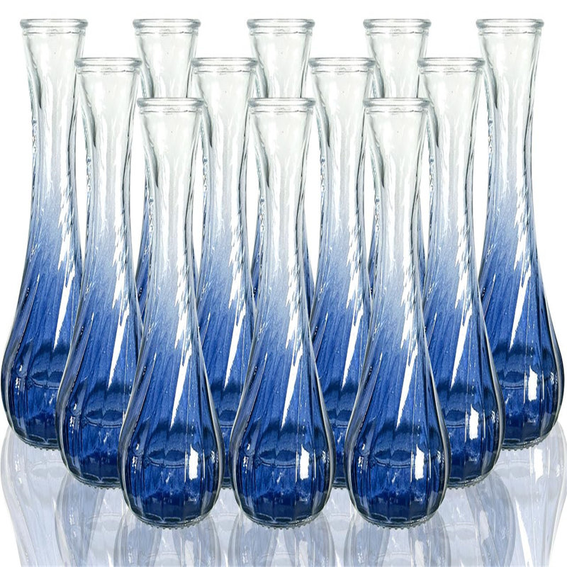 Dalyah Glass Floor Vase, Blue