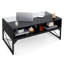 Centre de table avec faux marbre et plateau en verre trempé-2030946605