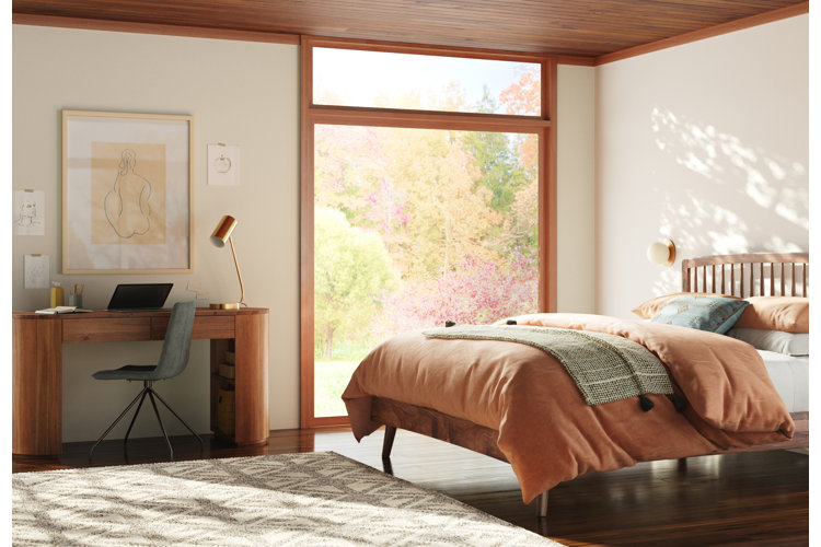Organic modern bedroom inspired by outdoor colors.