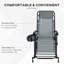 Ensemble de chaises berçantes d'extérieur 2 pièces, chaise berçante inclinable et inclinable pliable avec coussin, porte-gobelet et téléphone, conception combinée avec pieds pliants-1019290797