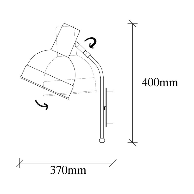 Projecteur 1 lumière, Noir