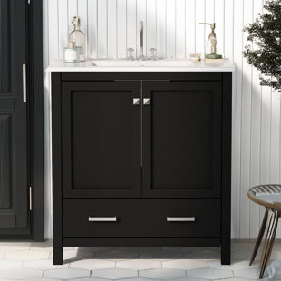 Meuble-lavabo de salle de bain avec lavabo simple