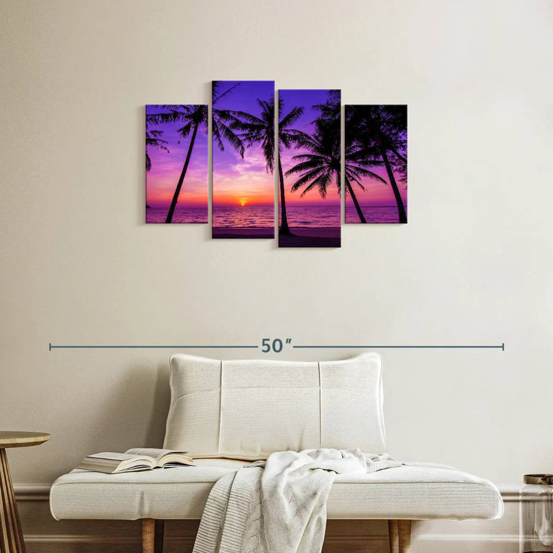 Gillard Purple Pink Sunset, 22" H x 36" W