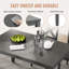 Dining Table Set for 6, 6-Piece  Kitchen Table & Chair Set, Includes 1 Table, 4 Upholstered Chairs & 1 Bench, X-shaped Backrest,-1881058045