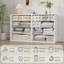 Commode 8 tiroirs pour la chambre à coucher, commodes modernes de 54 po de large et commode avec grand rangement, armoire de rangement en bois pour le salon, le vestibule, la chambre de bébé-596100169