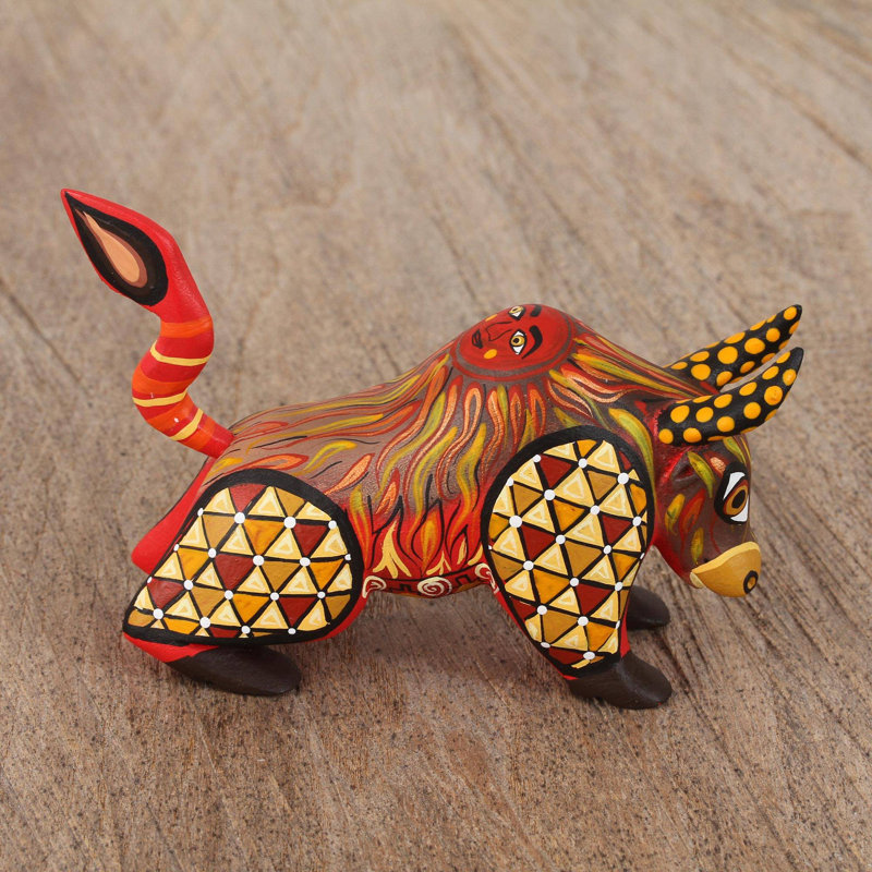 Novica Sun Force Wood Alebrije Figurine