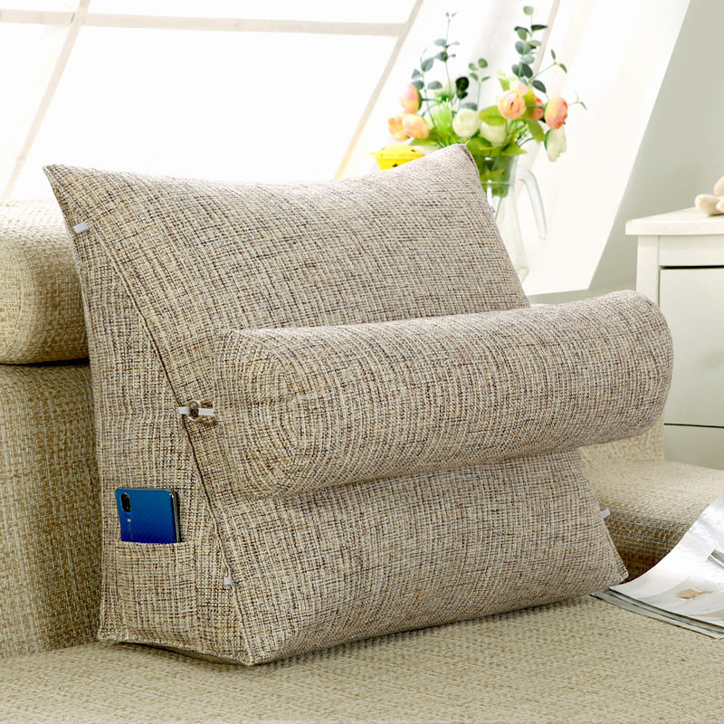 Coussin de lecture Imitation, Sable 
