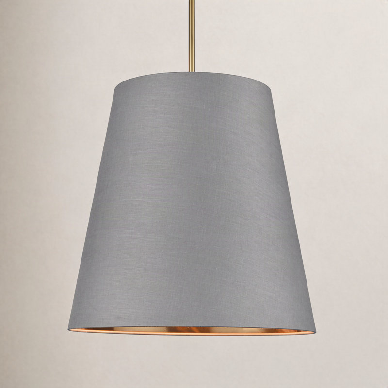 3 - Light Pendant, 71.76" H x 24.88" W x 24.88" D, Gray, Gold
