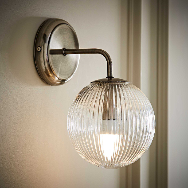 Springlake Armed Sconce, 1, Chrome
