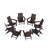 Joubert Foldable Outdoor Adirondack Set-91480515