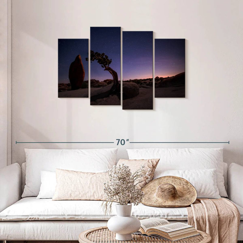 Paysage de nuit Lynelle Joshua Tree, H 27 po x l 43 po