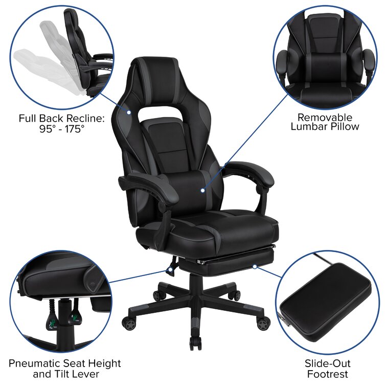 Flash Furniture Deepside Gaming Bundle-Cup/Headphone Desk