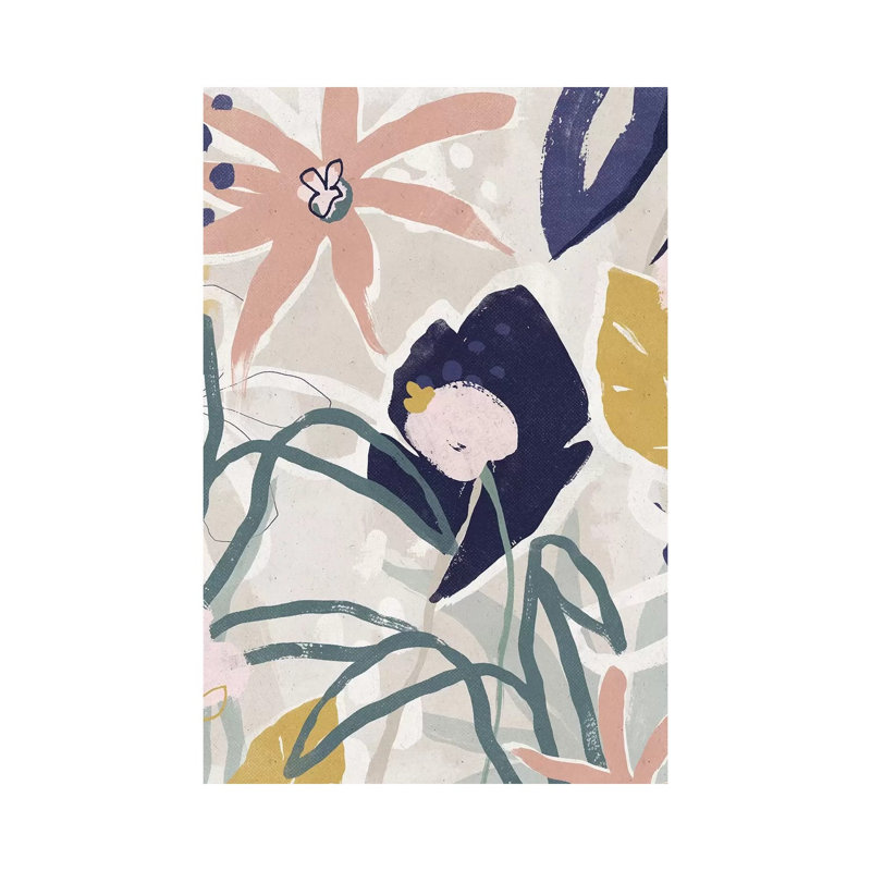 Garden Jumble II by June Erica Vess - Wrapped Canvas Gallery-Wrapped Canvas Giclée, 30.48cm H x 20.32cm W