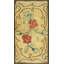 Antique American Hooked Rug America Yellow 1920s