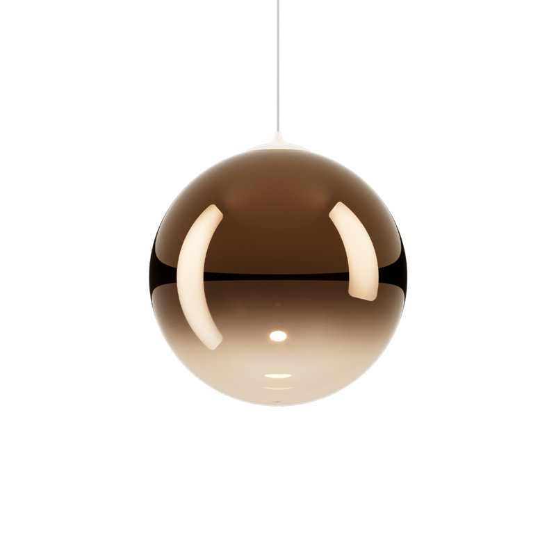Lodes Solo 28 Suspension Lamp Low-V, Glossy Bronze