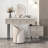 Makeup Vanity with Light mirror,4 drawers