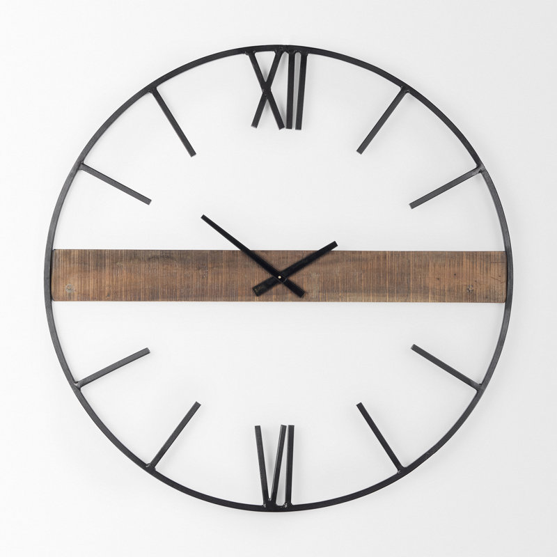 Roman Metal Analog Wall Clock