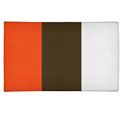 Tapis de zone en poly à rayures de football de cleveland