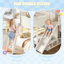 Lit double superposé avec rangement, chambre d'enfant moderne en bois aggloméré