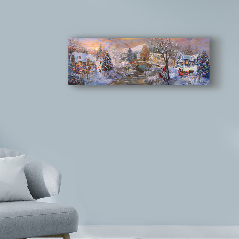 « to grand-mère », reproduction d’art sur toile tendue, reproduction de peinture à l’acrylique, H 6 po x l 19 po x P 2 po