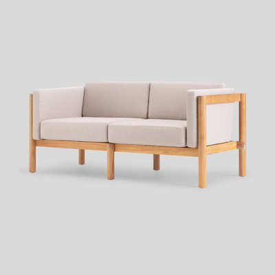 Haven Teak Outdoor Sofa with Sunbrella Cushions