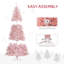 Sapin de Noël artificiel 7,5 pi avec 7,5 lumières DEL blanc chaud et 1346 pointes