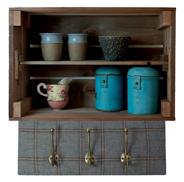 Birtha 2 Piece Solid Wood Accent Shelf