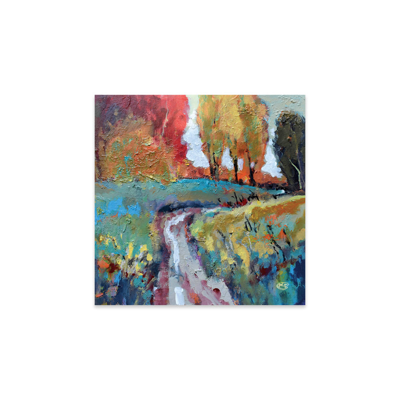 «Over The Hill On» par Kip Decker, peinture sur plastique / acrylique