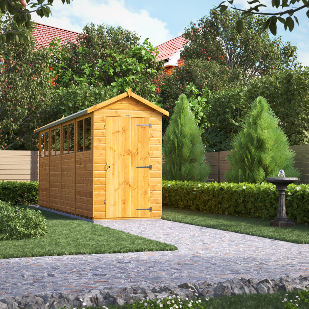 Powersheds 16 x 4ft Timber Tongue & Groove Garden Shed