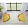 Kehr Double Taco Novelty Multi Yellow Printed Distressed Machine Washable Area Rug