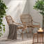 Chaises de patio en osier Boho