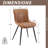 Modern faux leather side dining chair-1346871467