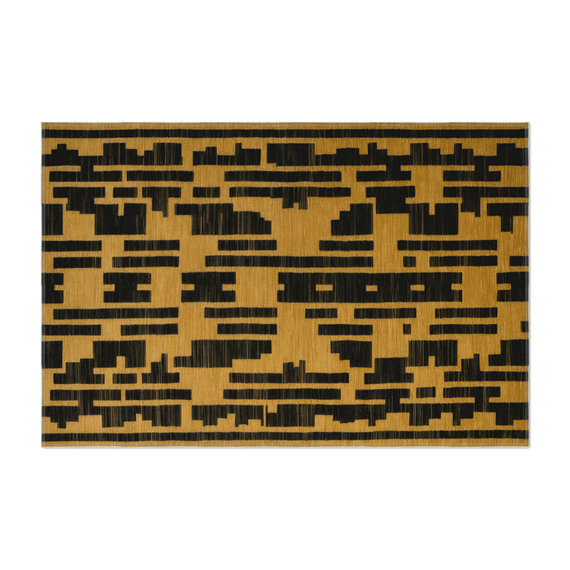 Trellis Brown Indoor and Outdoor Area Rug, Rectangle 3' x 5'