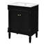 Meuble-lavabo simple, 24 po, planches, lavabo rectangulaire à finition élégante, construction-425453085