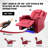Power Recliner Chair PU Leather Electric Massage Recliner Sofa for Living Room Home Theater Seating with Cup Holders and LED Lighting-606704501