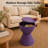 Durant Modern Hourglass Drum End Table with Removable Storage Lid, Indoor Outdoor Side Table & Small Patio Stool, No Assembly Lightweight Accent Table-746421162-683364347
